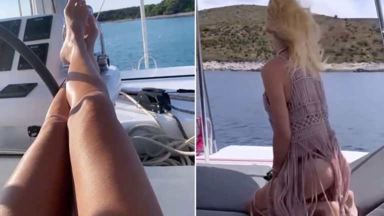 Ilary Blasi yacht