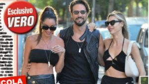 Delia Duran bacia una donna a Milano: c’è anche Alex Belli, la foto