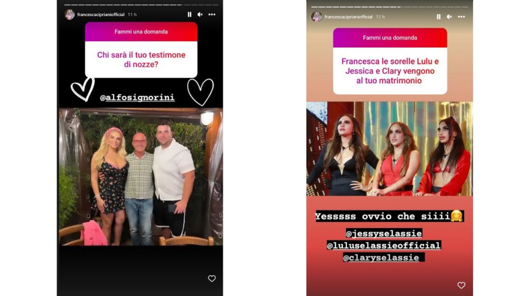 Francesca Cipriani: chi farà da testimone alle sue nozze 42 francesca cipriani