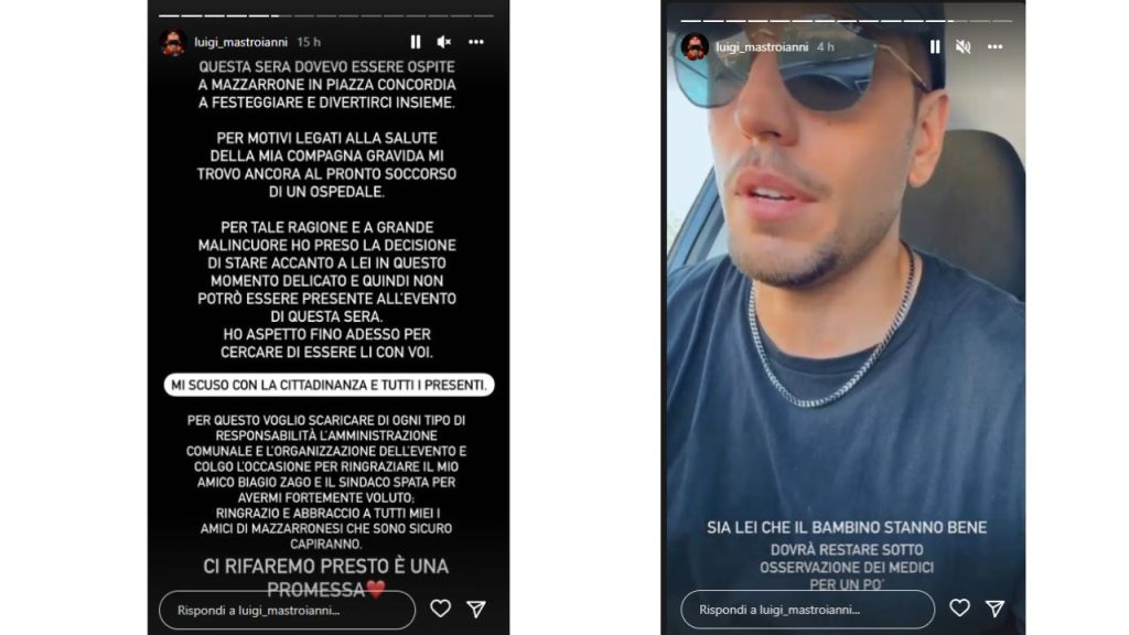 Luigi Mastroianni: la fidanzata incinta ha avuto un malore, come sta 42 luigi mastroianni fidanzata