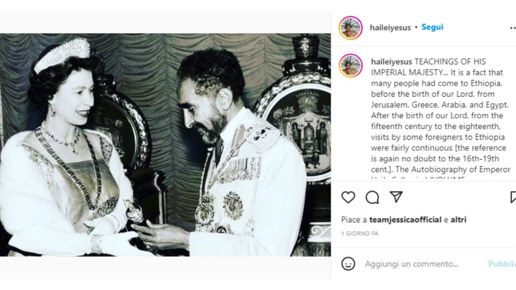 Quando la Regina Elisabetta ha incontrato il bisnonno delle Selassié 42 regina elisabetta selassie