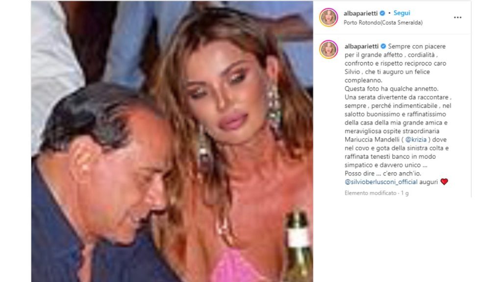 Alba Parietti: gli speciali auguri per il compleanno di Silvio Berlusconi 42 alba parietti berlusconi
