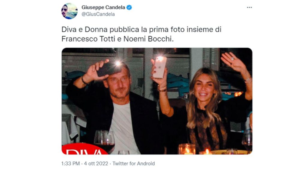 Totti e Noemi Bocchi escono allo scoperto: la prima foto insieme 42 totti noemi bocchi foto