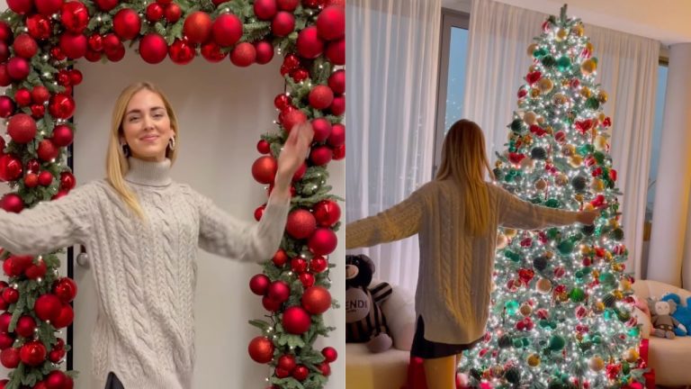 albero natale chiara Ferragni