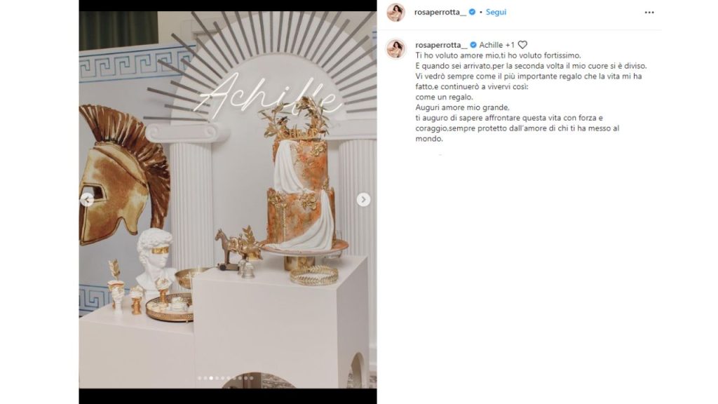 Rosa Perrotta, festa in grande stile per il primo anno del figlio: piovono critiche sui social 42 rosa perrotta festa figlio