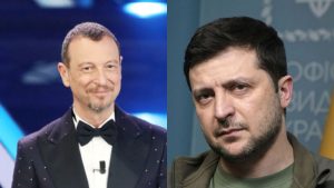 Zelensky al Festival di Sanremo, Amadeus: “Deve essere un messaggio di pace”