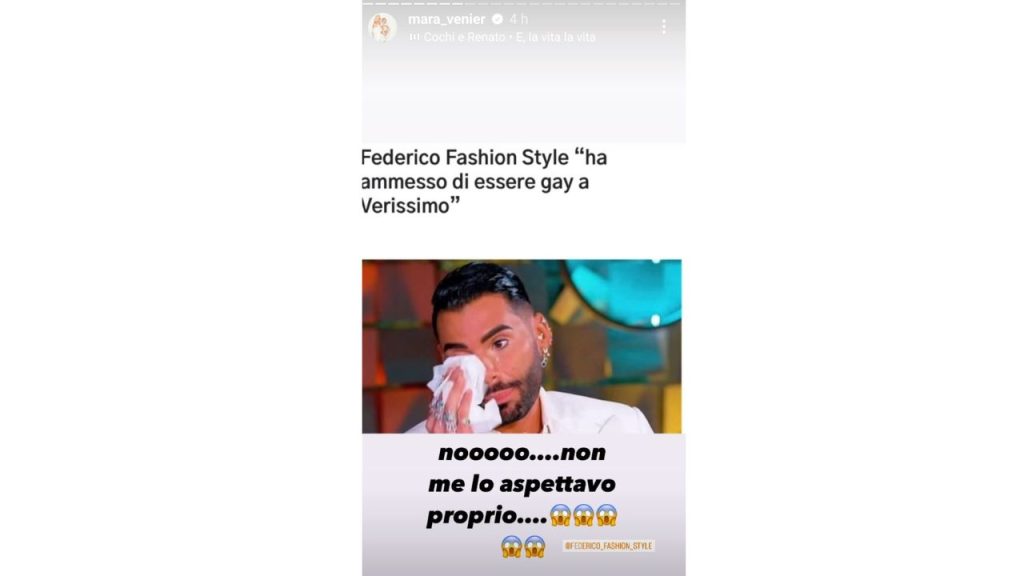 "Federico Fashion Style è gay": la reazione iconica di Mara Venier 42 federico fashion style venier