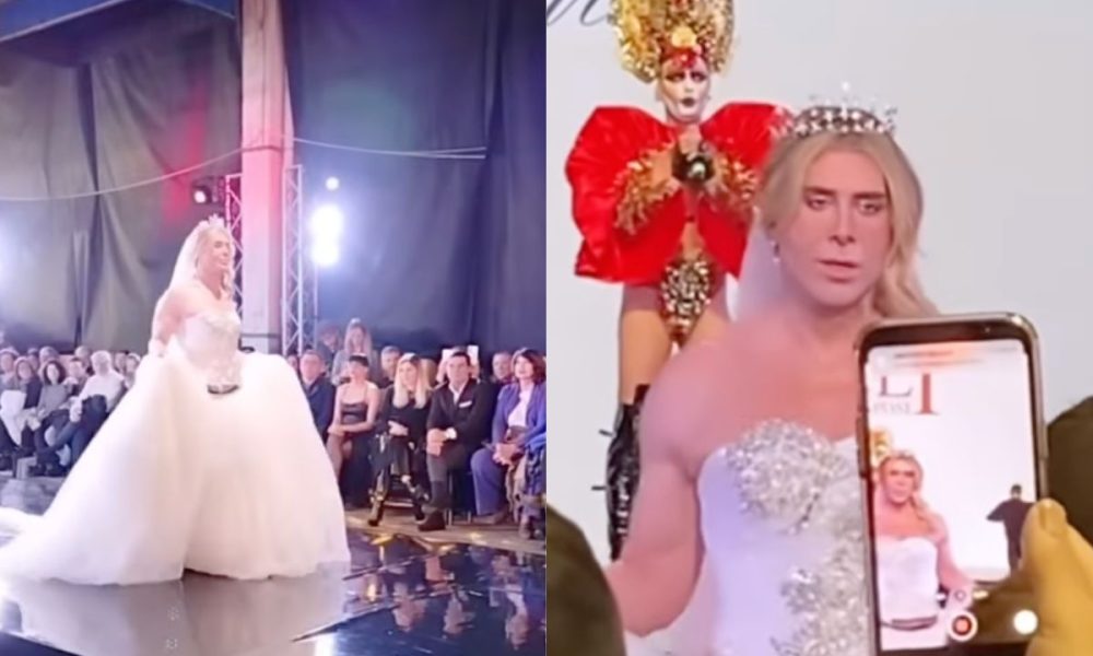 Giacomo Urtis in abito da sposa provoca gli ex: “Per tutti gli sposati con cui sono stato”