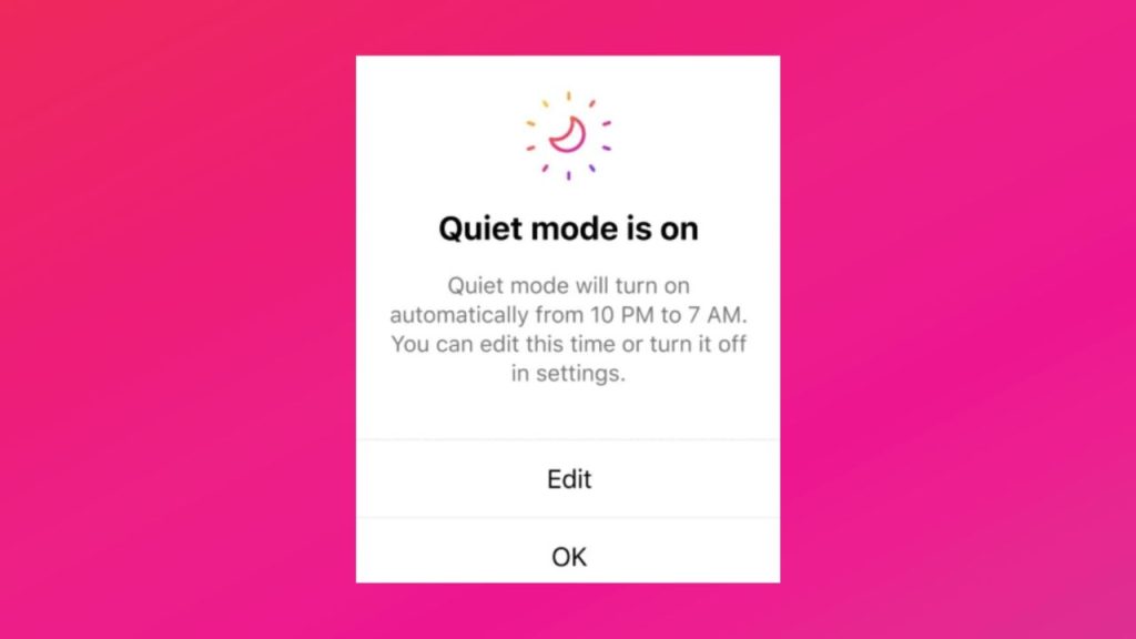 quiet mode instagram