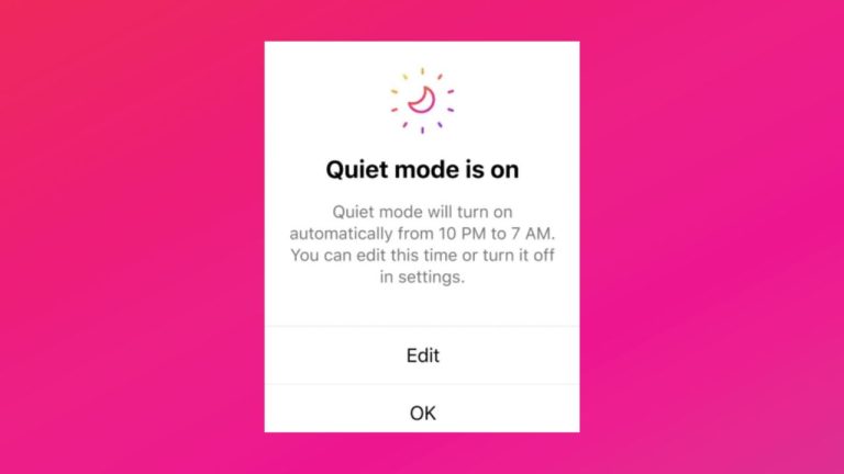quiet mode instagram