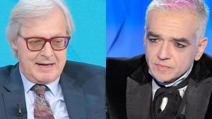 Sgarbi e Morgan, brutta lite a colpi di messaggi: “Non hai cuore”