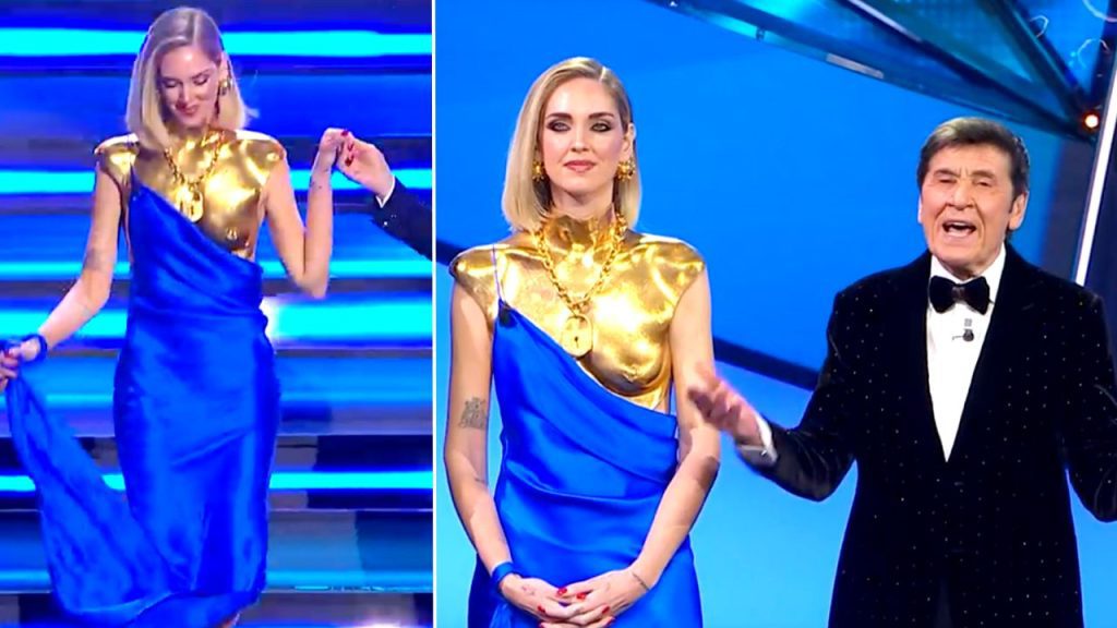 chiara ferragni abito finale sanremo
