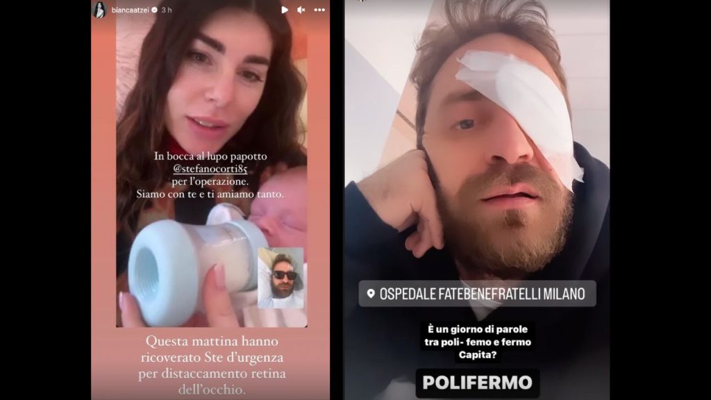 Stefano Corti ricoverato d'urgenza in ospedale: è stato operato 42 bianca atzei stefano corti ospedale