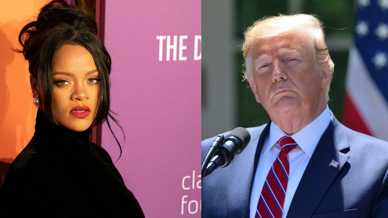 donald trump rihanna