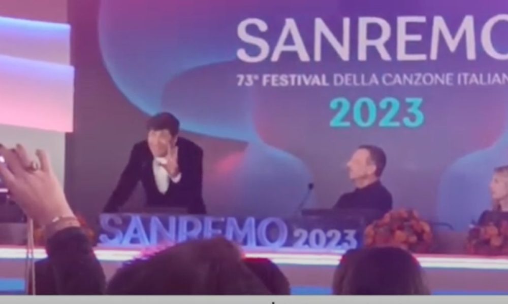 Gianni Morandi conferenza stampa Sanremo 2023
