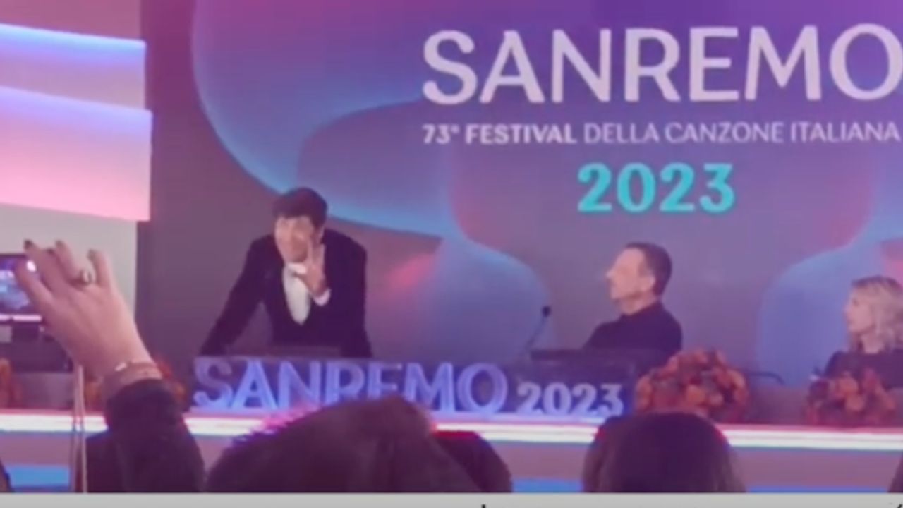 Gianni Morandi conferenza stampa Sanremo 2023