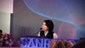 Giorgia in conferenza stampa a Sanremo: “Sono qui grazie ad Amadeus”