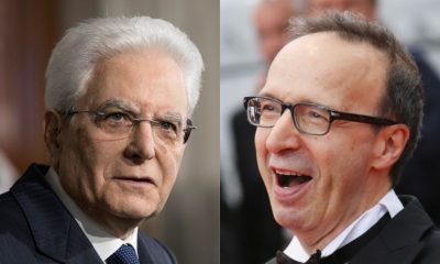 sergio mattarella roberto benigni sanremo