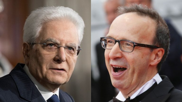 sergio mattarella roberto benigni sanremo