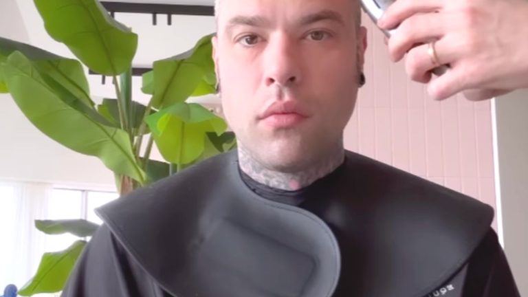 fedez rasato