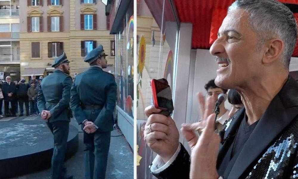 Fiorello prende in giro Heather Parisi: i ballerini travestiti da finanzieri