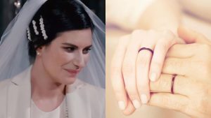 Laura Pausini e Paolo Carta sposi: il significato delle fedi nere