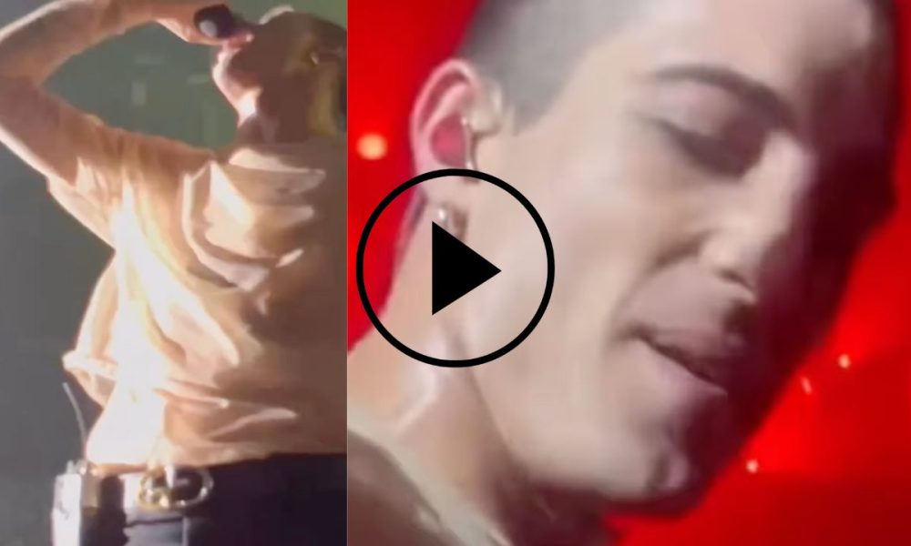 Damiano David palpato da una fan durante il concerto: la reazione – IL VIDEO