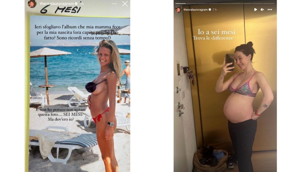 Aurora Ramazzotti: "Ma dov'ero io?", la foto paragone con mamma Michelle Hunziker 42 aurora ramazzotti mamma michelle