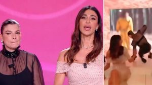Emma Marrone cade e Le Iene: ad aiutarla c’è Belén Rodriguez