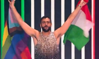 mengoni eurovision bandiera significato