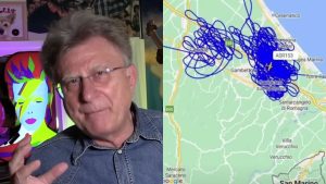 Red Ronnie sull’alluvione in Emilia Romagna, la teoria: “Misterioso volo”