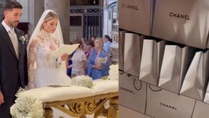 Chiara Nasti e Mattia Zaccagni sposi: ma l’attenzione è tutta sulle bomboniere