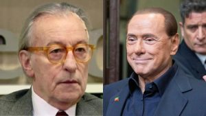 Vittorio Feltri in lacrime al Tg1 per la morte di Silvio Berlusconi