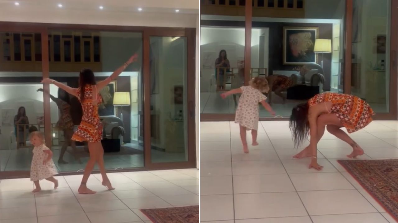 Belén si disinteressa del gossip e balla con Luna Marì: il video 41 belén figlia luna marì