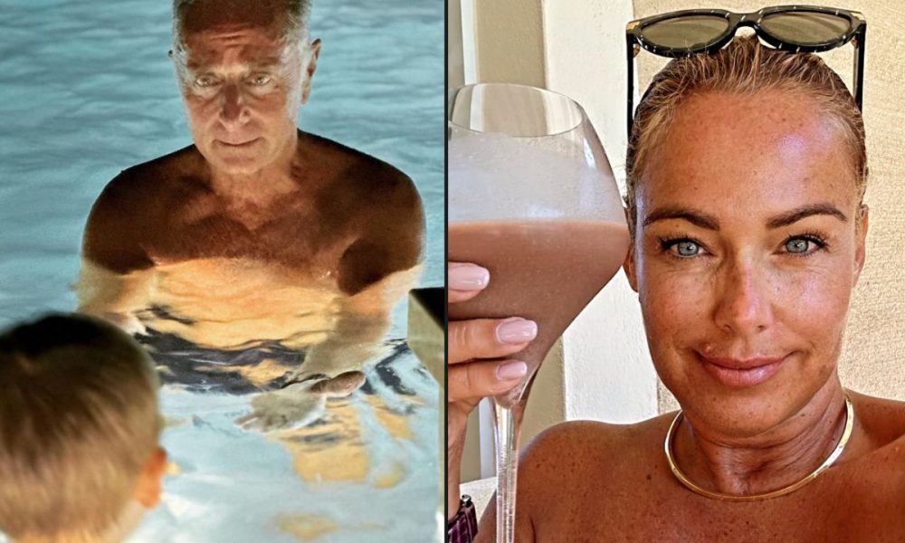 Sonia Bruganelli in vacanza con Bonolis: “Nonno Paolo”, la foto
