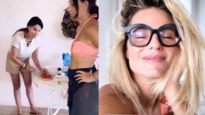 Michelle Hunziker riprende i momenti in famiglia: la gaffe con la consuocera