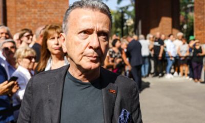 Pupo ai funerali di Toto Cutugno