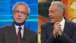 Enrico Mentana gela Giletti: “Perché sei andato via da La7?”