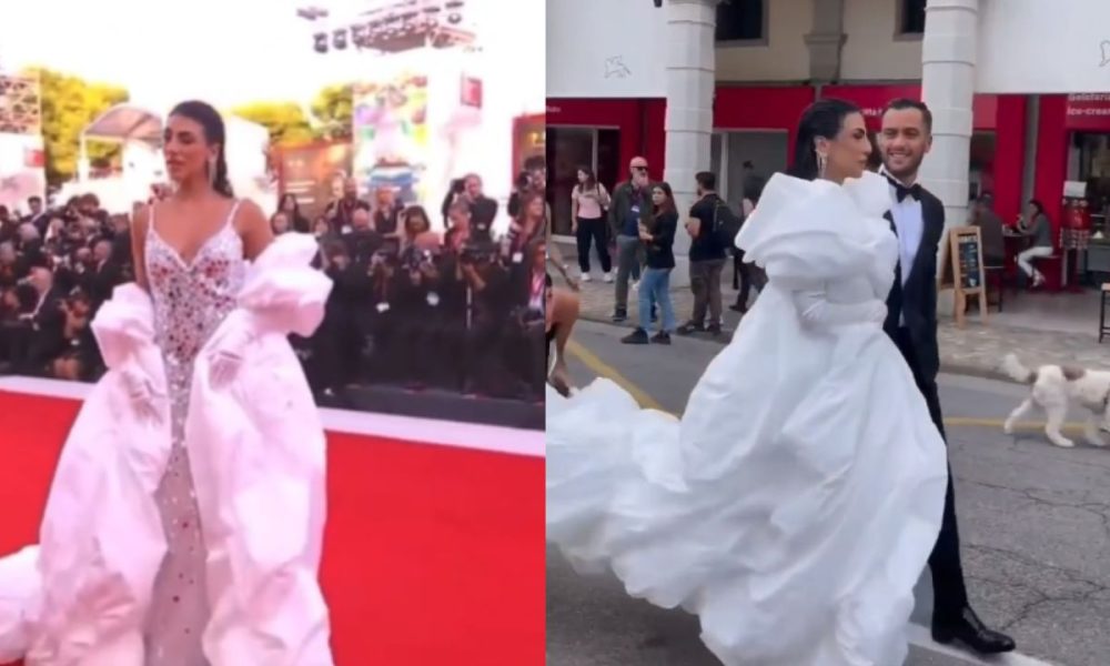 Giulia Salemi osa sul red carpet di Venezia, ma è no per il vestito