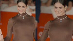 Miriam Leone sul red carpet a Roma con il pancione: “Mi sento molto fortunata”