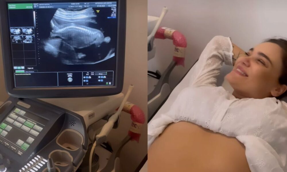 Romina Carrisi riprende l’ecografia: “Il mio piccolo grande cuore cresce”
