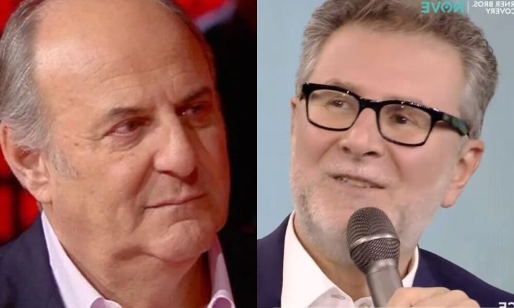 Gerry Scotti festeggia a “scapito” di Fabio Fazio: la frecciatina sui social