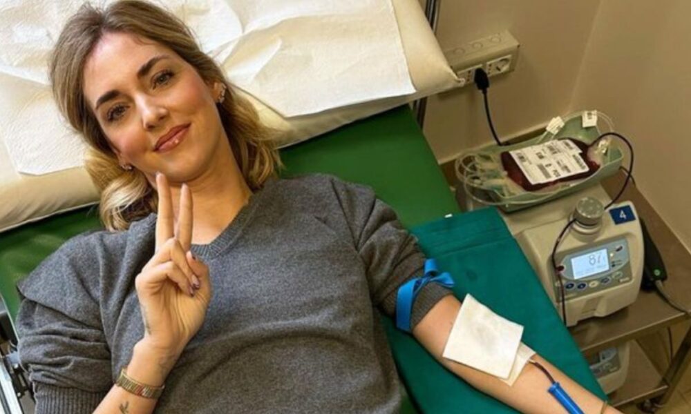 Chiara Ferragni dona il sangue: “La mia prima donazione”
