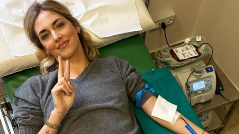 chiara ferragni dona sangue