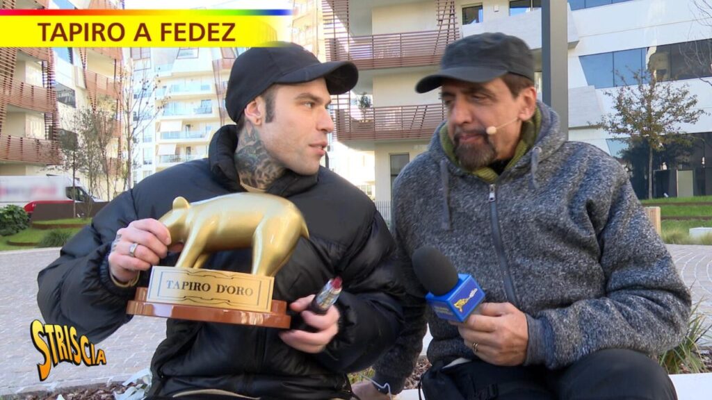 fedez striscia notizia