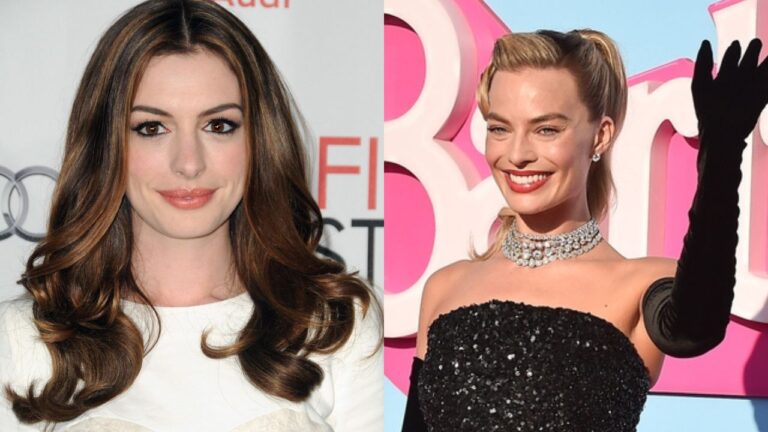 anne hathaway margot robbie barbie