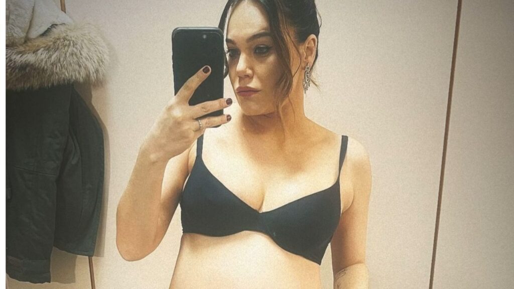 romina carrisi ottavo mese