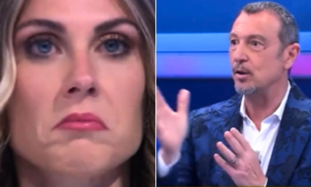 Affari Tuoi, tensione di coppia in puntata: l’ironia di Amadeus