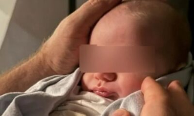 roberta morise ha presentato il figlio