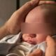 roberta morise ha presentato il figlio